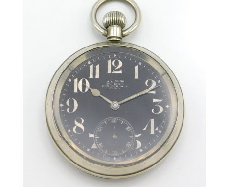 A superb example of an Omega WW1 Royal Flying Corps military issued pocket watch, dates to 1917 via serial number, case 52mm,