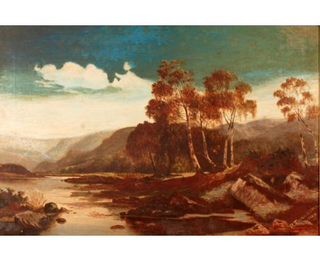 R. THROSSELL
The Lake District
Oil on canvas
Signed and dated 1906
50 x 75cm
Together with a companion large oil by the same