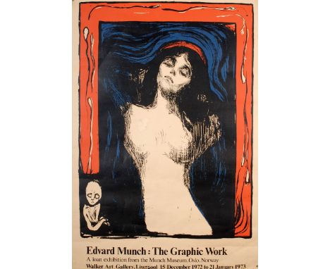 EDVARD MUNCH
Poster for Exhibition
The Graphic Work, Walker Art Gallery
Lithograph
1973
52 x 73cm
