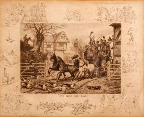 FRANK PATON
Four hunting etchings: Notice to Quit, A Meeting of the Unemployed, The Good Old Days, and Not at Home
Each signe