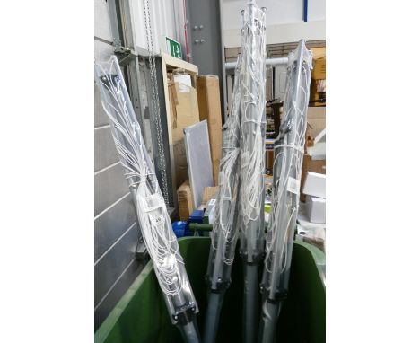 Four Valley Essentials Three Arm Rotary washing lines / poles.This lot is either a catalogue return, unclaimed good or a desp