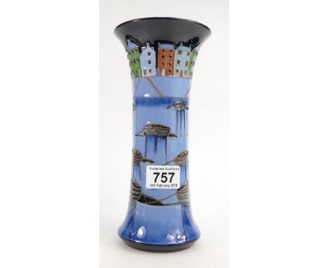 Moorcroft Bobbin Boats vase No. Ed. 92  25cm high