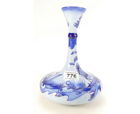 Moorcroft Florian Yacht Vase based on a design by William Moorcroft this Rachel Bishop designed decanter shape was produced f