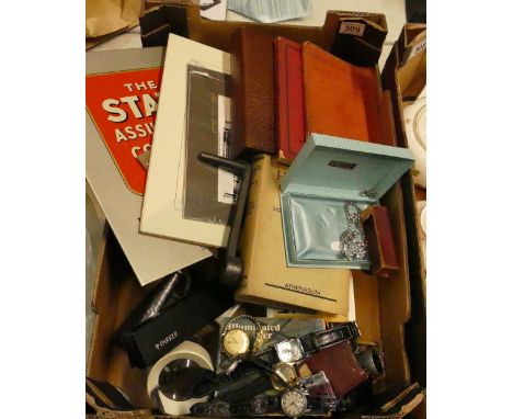 A mixed collection of collectable items to include advertising posters, Rotary and Roamer watches, Parker pens, collectable l