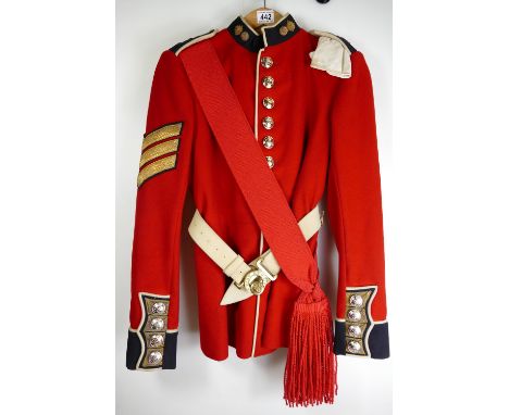 British Scots Guards regimental Jacket, sash and belt.