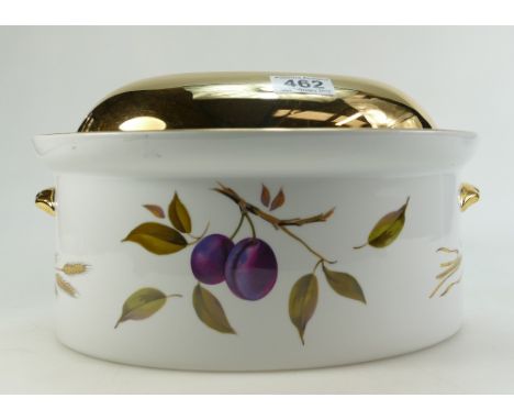 Royal Worcester Evesham patt. large size casserole dish.