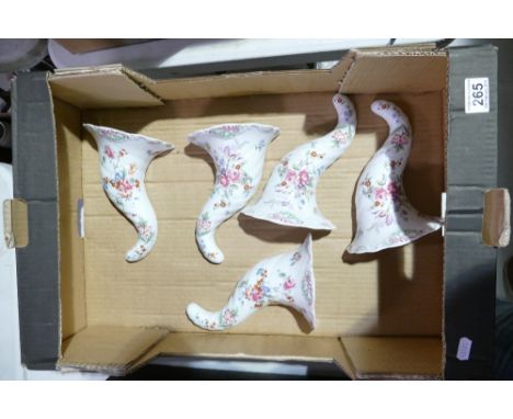A mixed collection of items to include Royal Worcester for Compton and Woodhouse floral decorated wall pockets