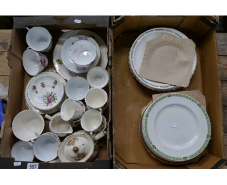A mixed collection of ceramic items to include Royal Doulton Fine Hotel China dinnerware, Midwinter floral decorated part tea
