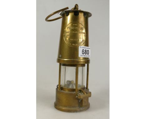 Brass Eccles Protector miners lamp