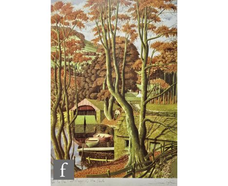Simon Palmer (Born 1956) - 'In the Footsteps of the Poets', photo lithograph, signed and titled in pencil, numbered 82/150, f