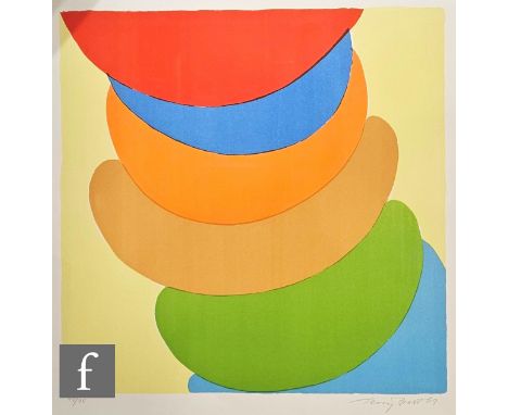 Sir Terry Frost (1915-2003) - 'Red, Blue, Orange on Yellow', lithograph, signed in pencil and dated '69, numbered 48/75, fram