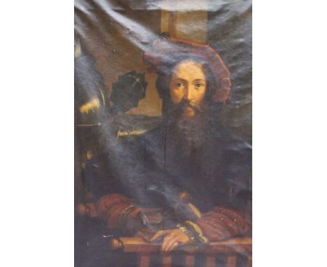 After Parmigianino, Portrait of Galeazzo Sanvitale, oil painting on canvas, 103cm x 76cm, unframed / It is on a canvas, it ha