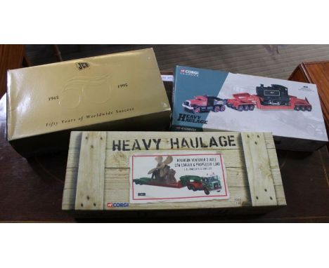 Three boxed collectors Diecast model vehicles, to include Corgi Classics Annis &amp; Co Ltd Diamond T Ballast with girder tra