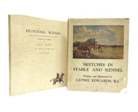 [SPORTING]. HUNTING  Aldin, Cecil, and 'Sabretache' [Barrow, Albert Stuart]. Hunting Scenes. Forty Sketches of Hunting Scenes