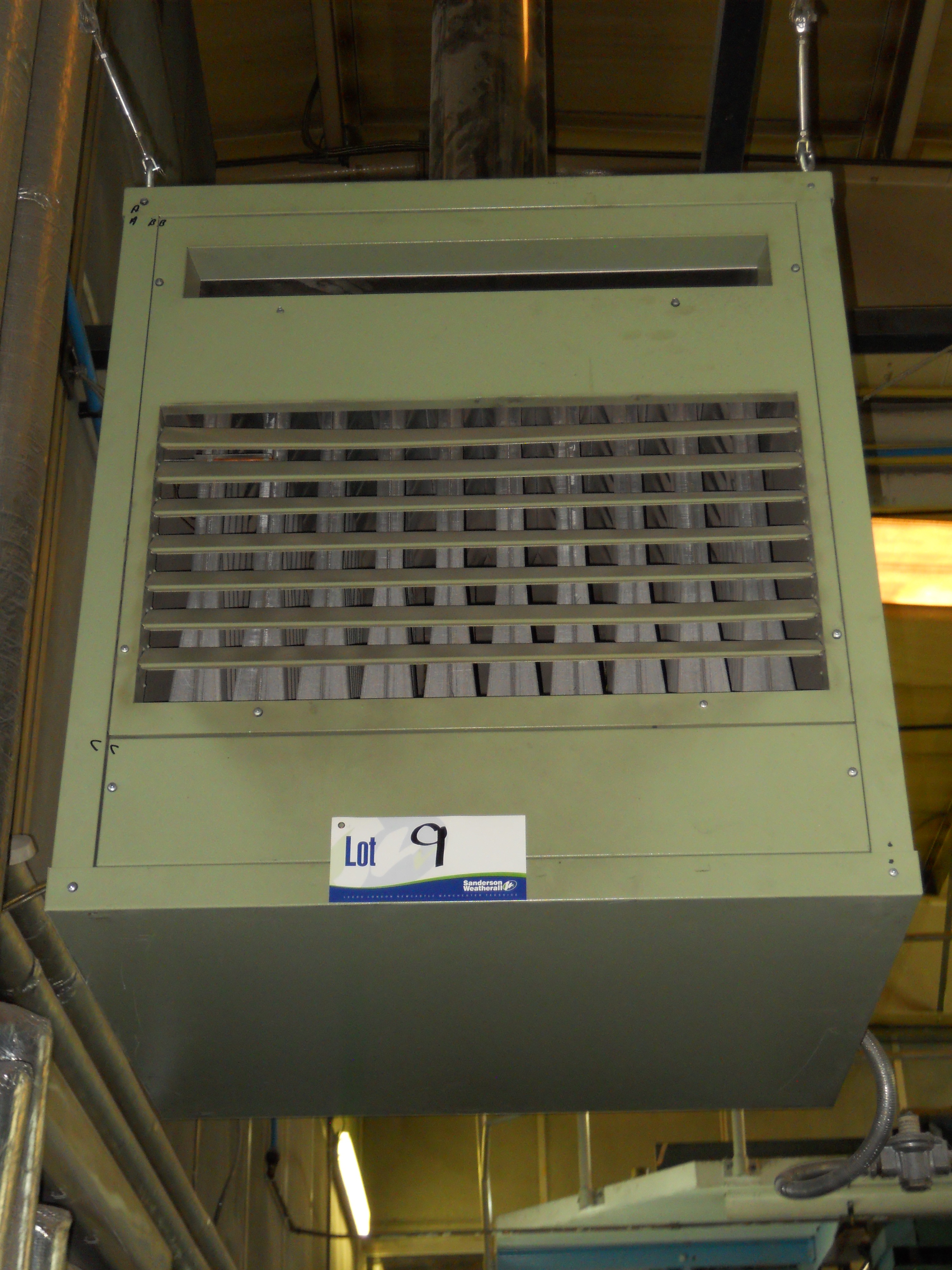 Powrmatic PGUH 240F/1 Suspended Gas Fired Space Heater, serial no