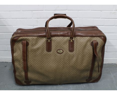 Vintage Gucci GG Monogram leather soft body suitcase, approx 80 x 50cm (a/f) 