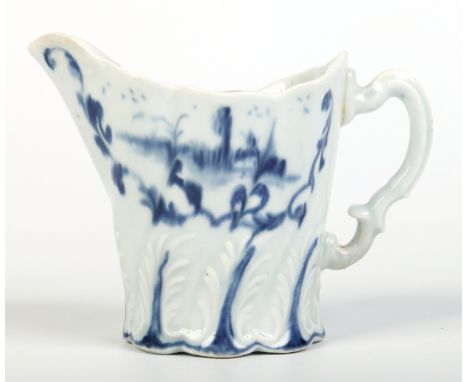 A rare and perhaps unique Worcester high Chelsea ewer. Painted on one side with the Chelsea Ewer Sprays and the other with a 