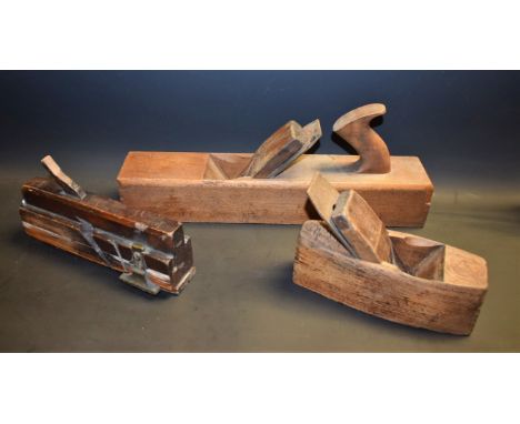 Tools - an early 20th century wood plane, by Joseph Gillott, stamped twice, 23.7cm long; another, similar, by Moseley & Son, 