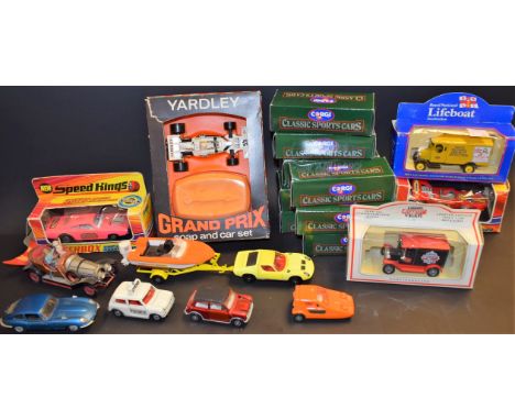 Die-Cast Vehicles - Matchbox Speedkings K-35 lightning, boxed; Dodge Dragster K-22, boxed; Corgi Classic Sportscars; others, 