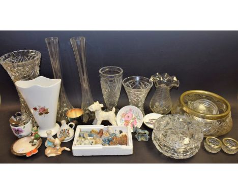 Ceramics and Glass - A Royal Doulton Bunnykins breakfast plate, bowl and cup, boxed; a Royal Worcester cake stand and knife, 