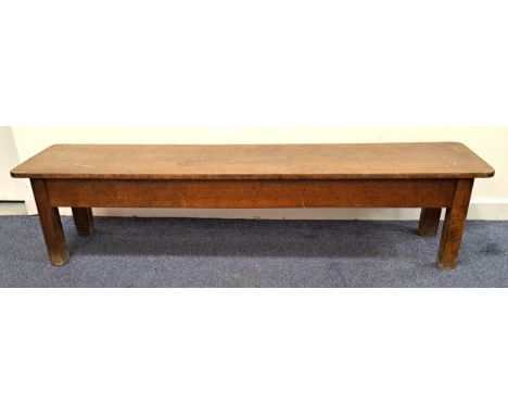 VINTAGE TEAK  SCHOOL BENCH 83 x 46 x 41cm 