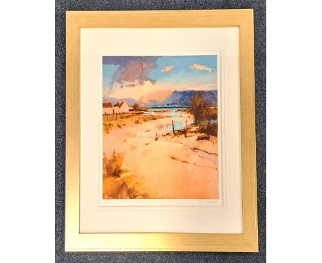 PETER WILEMANThe garden light of a tranquil dawn, limited edition print, 17/250, signed and label to verso, 54cm x 53cm 