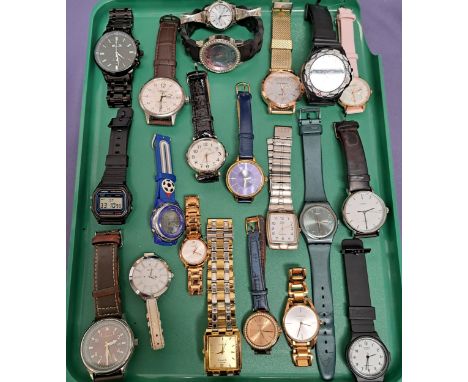 SELECTION OF LADIES AND GENTLEMEN'S WRISTWATCHESincluding Casio, Sekonda, Timex, Swatch, Guess, Caravelle and Calvin Klein (2