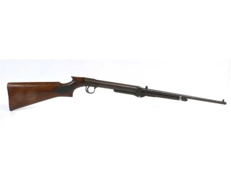 PURCHASER MUST BE 18 YEARS OF AGE OR OVERA BSA .177 Calibre Under-lever Air Rifle, numbered L37385 for 1929, with three hole 