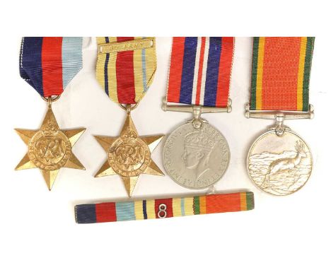 A Second World War Group of Four Medals, awarded to 5845 SPR.C. (Christoffel) VAN DER MERWE, S.A.E.C., comprising 1939-1945 S