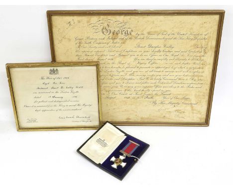 A First World War Distinguished Service Order, in Garrard & Co. Ltd. case of issue, to Lieutenant Stuart Douglas Culley, Roya