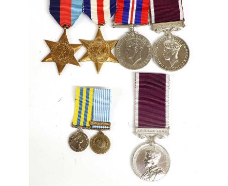 A Second World War Long Service Group of Four Medals, awarded to LIEUT.(Q.M.) J.P.BLEASE. GEN.LIST, comprising 1939-45 Star, 