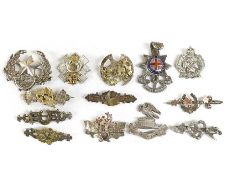 A First World War Silver Sweetheart Brooch to the Liverpool Pals, with hallmarks for Birmingham 1914; a First World War Silve