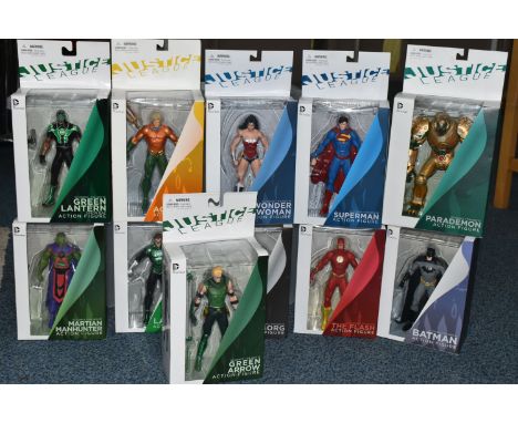COLLECTION OF SEALED DC NEW 52 ACTION FIGURES, including Batman, Superman, Wonder Woman, Green Lantern (Hal Jordan), Green La