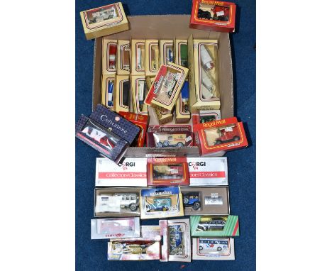 A BOX OF BOXED DIE CAST VEHICLES, to include a Dinky Toys Customised Stingray model no 206, Corgi Collectors' Classics 1915 M