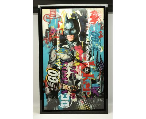 ZINSKY (CONTEMPORARY) 'EVER DANCED WITH THE DEVIL', a contemporary depiction of the Super Hero Batman, signed limited edition