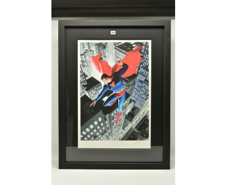 ALEX ROSS (AMERICAN CONTEMPORARY) 'SUPERMAN: TWENTIETH CENTURY' signed limited edition print on paper, 127/195 with certifica