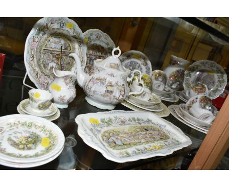 A QUANTITY OF ROYAL DOULTON 'BRAMBLY HEDGE' GIFT COLLECTION AND TEAWARE, comprising 'The Picnic' sandwich plate, 'The Harvest