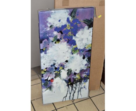 DANIELLE O'CONNOR AKIYAMA (CANADA 1957) 'POSTERITY I', a signed limited edition box canvas print depicting blossoms, 90/195 w