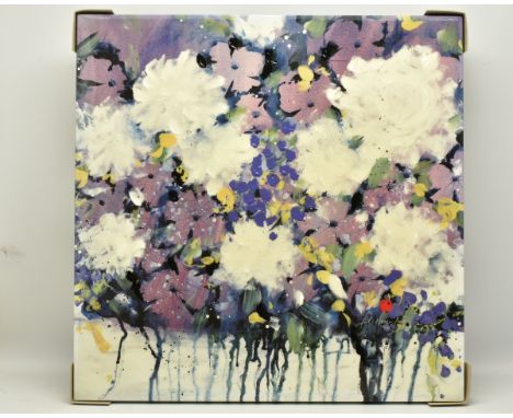 DANIELLE O'CONNOR AKIYAMA (CANADA 1957) 'POSTERITY III', a signed limited edition box canvas print depicting blossoms, 114/19