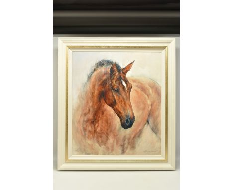 GARY BENFIELD (BRITISH 1965), 'Patience', a Limited Edition print of a Horse, 48/195, signed bottom right with certificate, i