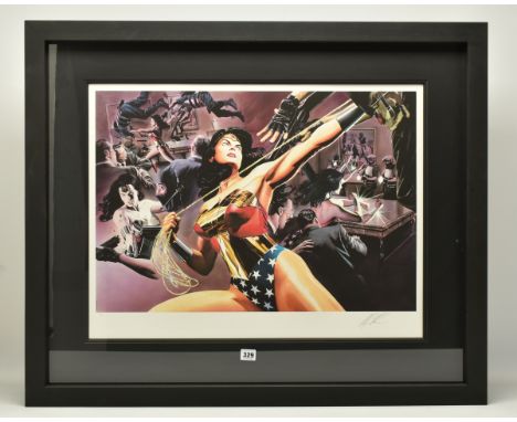 ALEX ROSS FOR DC COMICS (AMERICAN CONTEMPORARY) 'WONDER WOMAN: DEFENDER OF TRUTH', a signed limited edition print on paper, 1