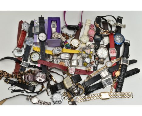 A BAG OF ASSORTED WRISTWATCHES, ladys and gents fashion wristwatches, names to include 'Sekonda, Casio, Coleen, Henley' etc (