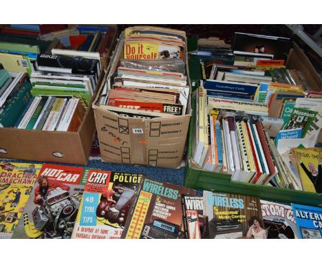 FIVE BOXES OF BOOKS, MAGAZINES AND MAPS, books to include cricket, local history, antiquarian and fiction titles, together wi