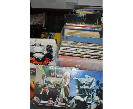 THREE BOXES CONTAINING OVER ONE HUNDRED AND SIXTY LPs, 78s AND CASSETTE TAPES including Captain Beefheart, Diana Ross, Stevie
