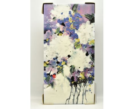 DANIELLE O'CONNOR AKIYAMA (CANADA 1957) 'POSTERITY I', a signed limited edition box canvas print depicting blossoms, 79/195 w