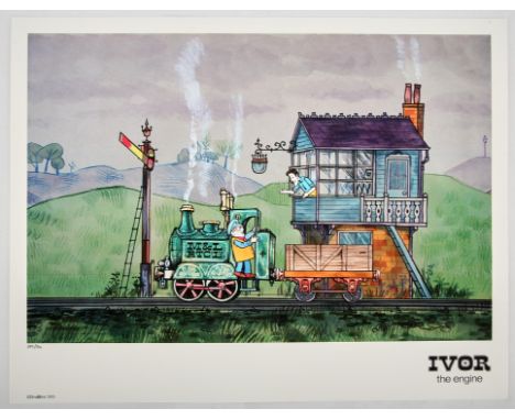Ivor the Engine: a limited edition Printers Proof Giclee print, No. PP 1/20 (Smallfilms, 1975).This lot features:An Ivor the 