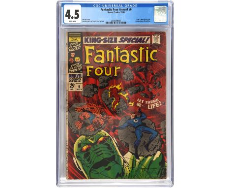 Fantastic Four Annual No. 6 CGC Grade 4.5 featuring 1st appearance of Annihilus (Marvel comics, November 1968).Key Marvel iss