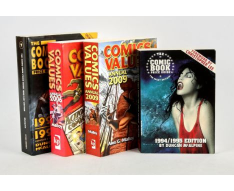 Comic book price guides: a group of books (Titan Books/Krause Publications, 1977).This lot features:The Comic book Price Guid