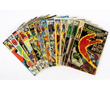 The Amazing Spiderman: a group of 14 silver/bronze age issues (Marvel Comics, 1969 onwards).This lot features:The Amazing Spi