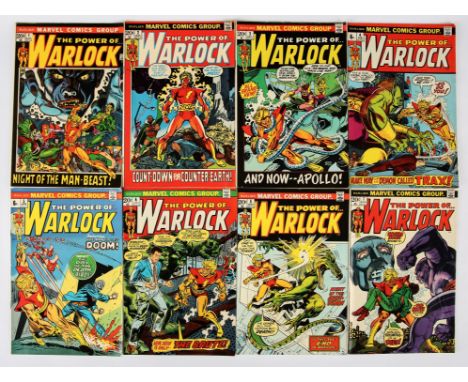 Warlock: a group of 8 comics featuring the origin of Warlock (Marvel Comics, 1972).This lot features:Warlock (1st series): No